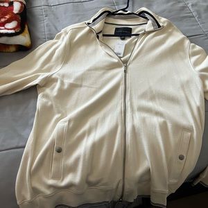 Banana Republic cream color zip up sweater